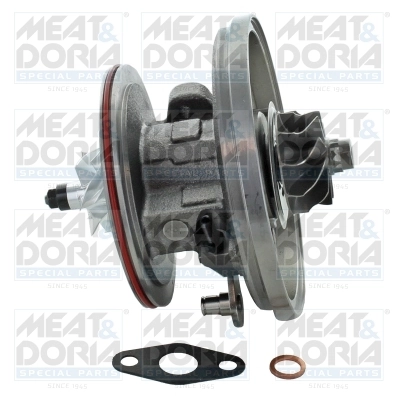 Core assembly, turbocharger